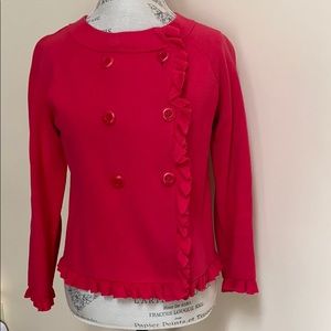 JCrew pink heavy knit jacket size medium